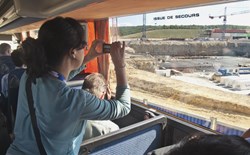 The Tokamak Seismic Pit is always a spectacular view, even when seen from a bus window (Click to view larger version...)